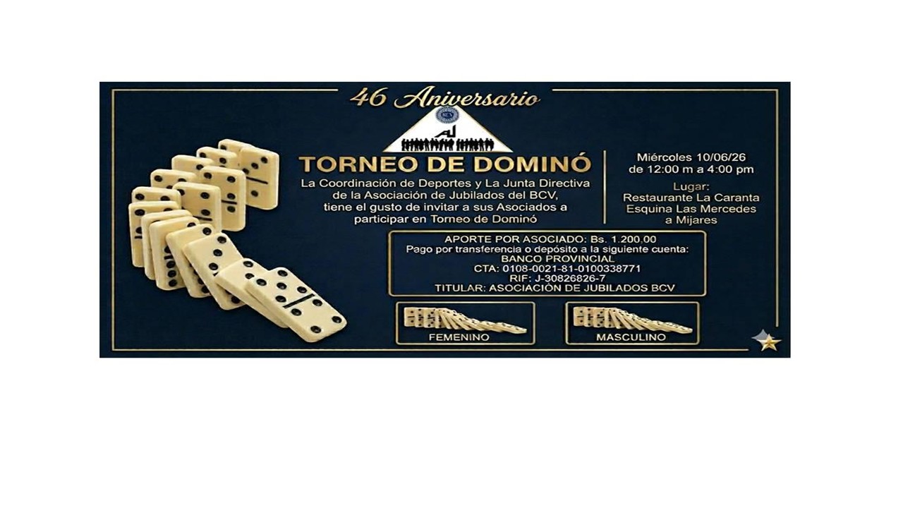¡Celebremos el 46° Aniversario con un Torneo de Dominó!